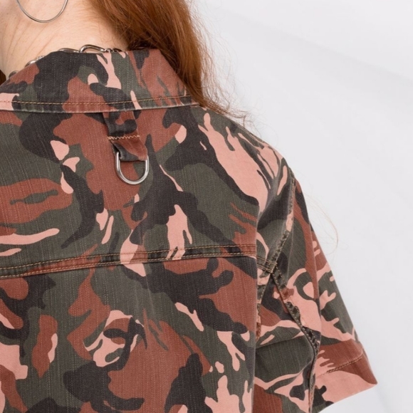 Diesel cropped short sleeve camo jacket - Picture 3 of 12